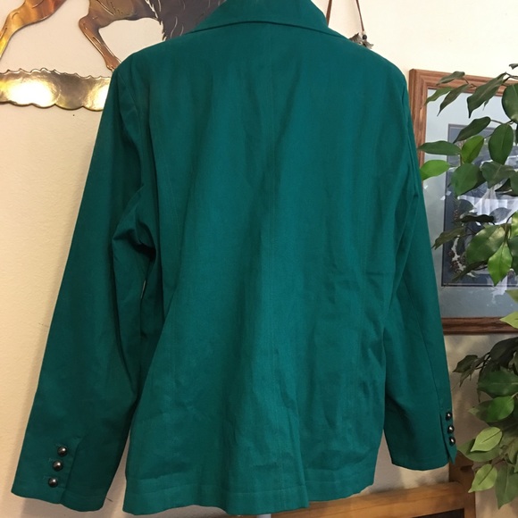 Linea by Louis Del’ Olio turquoise jacket NWOT XL - Picture 5 of 8